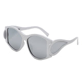 HS2174 - Square Geometric Large Chunky Fashion Wholesale Sunglasses
