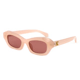 HS1290 - Women Fashion Square Retro Narrow Cat Eye Wholesale Sunglasses