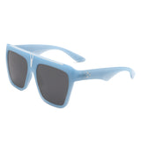 S2131 - Oversize Square Flat Top Large Fashion Women Wholesale Sunglasses