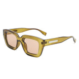 HS1215 - Classic Square Retro Tinted Fashion Wholesale Sunglasses