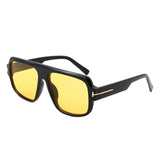 HS1372 - Square Oversize Sleek Tinted Retro Wholesale Sunglasses