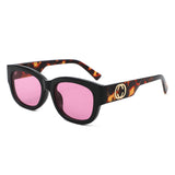 HS1364 - Rectangle Vintage Thick Frame Retro Wholesale Sunglassses