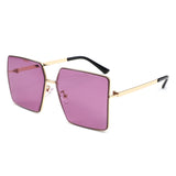 HJ2112 - Square Oversized Sleek Fashion Women Wholesale Sunglasses