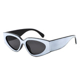 HS1365 - Retro Narrow 90s Inspired Bold Cat Eye Wholesale Sunglasses
