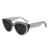 HS1424 - Women Round Cat Eye Fashion Sunglasses
