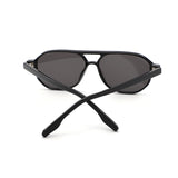 S1254 - Retro Brow-Bar Tinted Fashion Aviator Wholesale Sunglasses