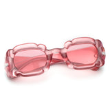 HS1268 - Square Thick Frame Geometric Irregular Fashion Wholesale Sunglasses