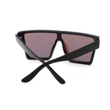 FS1005 - Oversize Bold Flat Top Shield Mirrored Wholesale Sunglasses