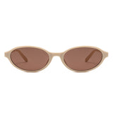 HS2234 - Slim Retro Oval Fashion Color-Tint Wholesale Sunglasses