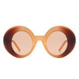 HS1267 - Oversize Retro Chic Fashion Round Women Wholesale Sunglasses