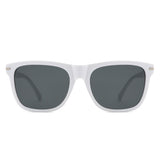 HS1325 - Square Fashion Horn Rimmed Tinted Wholesale Sunglasses