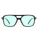 HS1224 - Retro Square Brow-Bar Aviator Inspired Fashion Wholesale Sunglasses