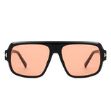 HS1372 - Square Oversize Sleek Tinted Retro Wholesale Sunglasses