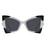 HS2203 - Geometric Cat Eye Vintage Fashion Women Wholesale Sunglasses