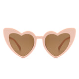 HK1034 - Kids Heart Shaped Toddlers Children Wholesale Sunglasses