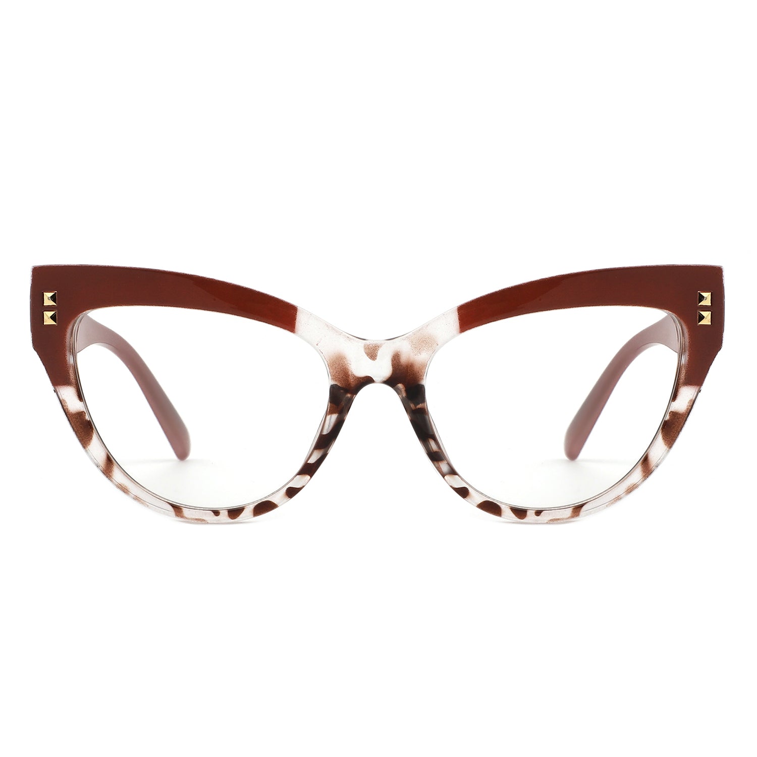 HS1304 - Women Double Tone Frame Anti Blue Light Wholesale Glasses - Iris Fashion