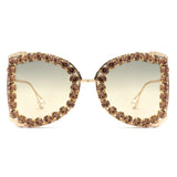 HJ3032 - Rhinestone Oversize Butterfly Luxury Women Wholesale Sunglasses