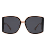 HS2163 - Oversize Square Curved Lens Butterfly Wholesale Sunglasses