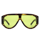 HS1360 - Retro Oversize Shield Wraparound Wholesale Sunglasses