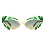 HS1310 - Women Fashion Modern Sculpted Cat Eye Wholesale Sunglasses