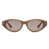 HS2215 - Chunky Retro Oval Color Tint Cat Eye Wholesale Sunglasses