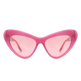 S1237 - Women High Pointed Cat Eye Fashion Wholesale Sunglasses