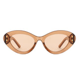HS1331 - Oval Fashion Women Star Design Cat Eye Wholesale Sunglasses