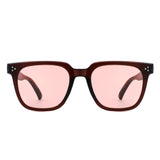 HS1326 - Square Retro Tinted Fashion Wholesale Sunglasses