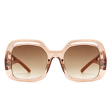 HS1231 - Women Square Large Double Frame Fashion Oversize Wholesale Sunglasses