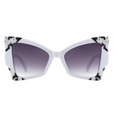 HS2180 - Oversize High Pointed Triangle Cat Eye Wholesale Sunglasses