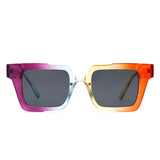 HS1262 - Square Geometric Fashion Flat Top Wholesale Sunglasses