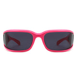 HS2204 - Wraparound Futuristic Shield Sleek Sporty Wholesale Sunglasses