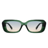 S1250 - Square Retro Thick Frame Geometic Wholesale Sunglasses