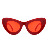 HS2133 - Women Fashion Retro Round Cat Eye Wholesale Sunglasses