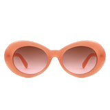 HS2206 - Oval Clout Goggles Retro Zigzag Arms Fashion Wholesale Sunglasses