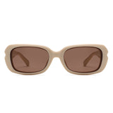 HS2220 - Chunky Retro Rectangle Geometric Fashion Wholesale Sunglasses
