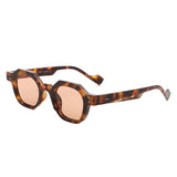 S1243 - Geometric Square Flat Top Fashion Hexagon Wholesale Sunglasses