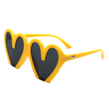 68159 - Heart Shaped Oversized Party Fashion Wholesale Sunglasses