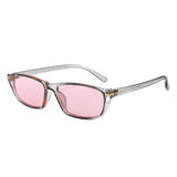 HS2242 - Slim Rectangle Color Tint Narrow Wholesale Sunglasses