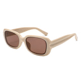 HS2220 - Chunky Retro Rectangle Geometric Fashion Wholesale Sunglasses