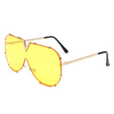 HJ3031 - Oversize Fashion Luxury Women Aviator Wholesale Sunglasses