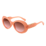 HS2206 - Oval Clout Goggles Retro Zigzag Arms Fashion Wholesale Sunglasses