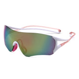 HS2263 - Rimless Performance Wraparound Shield Sport Sunglasses
