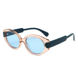 HS1394 - Retro Oval Fashion Tinted Wholesale Sunglasses