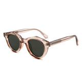 P/C028-1 - Chunky Round Keyhole Retro Sunglasses - Iris Fashion
