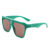 S2131 - Oversize Square Flat Top Large Fashion Women Wholesale Sunglasses