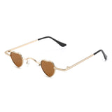 HJ1002 - Small Metal Heart Shaped Tinted Mini Color Pop Wholesale Sunglasses