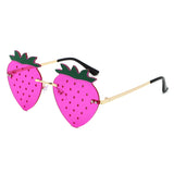 HW2063 - Summer Party Novelty Colored Wholesale Strawberry Sunglasses
