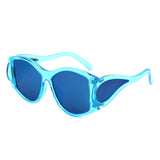 HS2174 - Square Geometric Large Chunky Fashion Wholesale Sunglasses