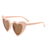 HK1034 - Kids Heart Shaped Toddlers Children Wholesale Sunglasses